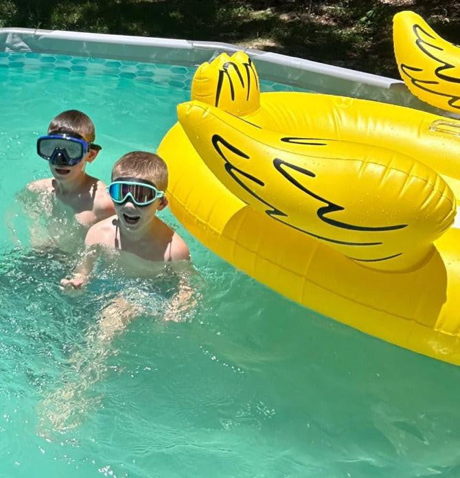 Swim Goggles Kids with Nose Clip and Ear Plugs Set