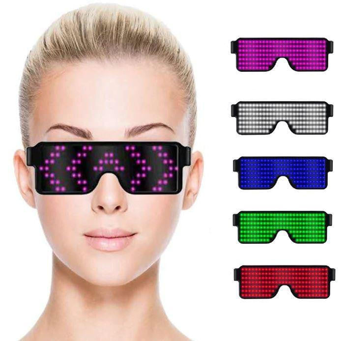 LED Party Glasses with Customizable Light Patterns