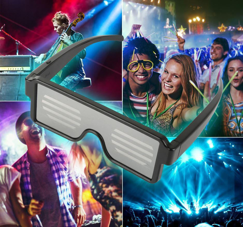 LED Party Glasses with Customizable Light Patterns