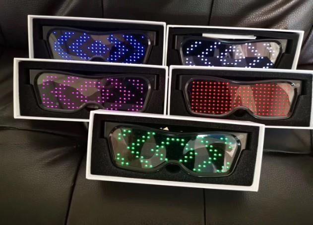 LED Party Glasses with Customizable Light Patterns