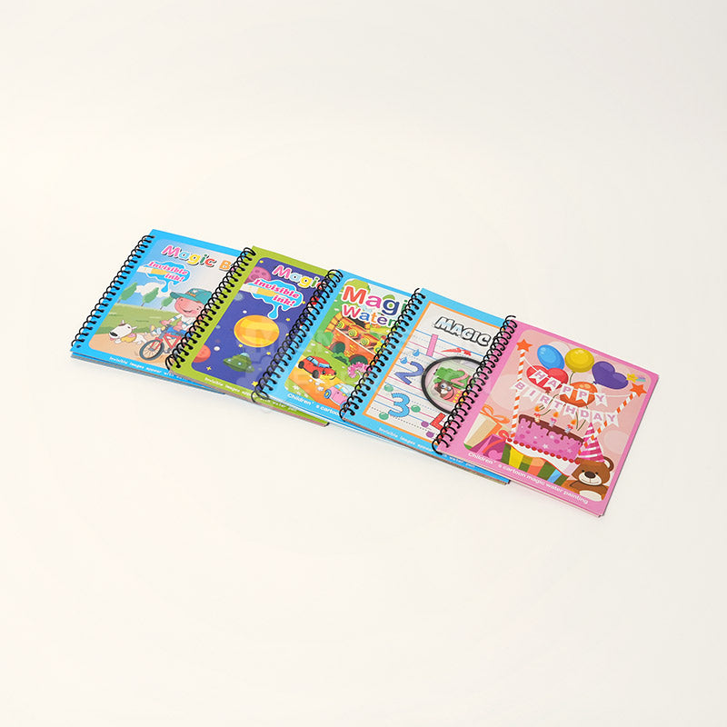 Reusable Water Coloring Book with Magic Pen
