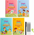 Magic Writing Notebook Set with Reusable Pages for Kids