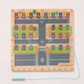 Magnetic Alphabet Maze with Parking Lot Theme