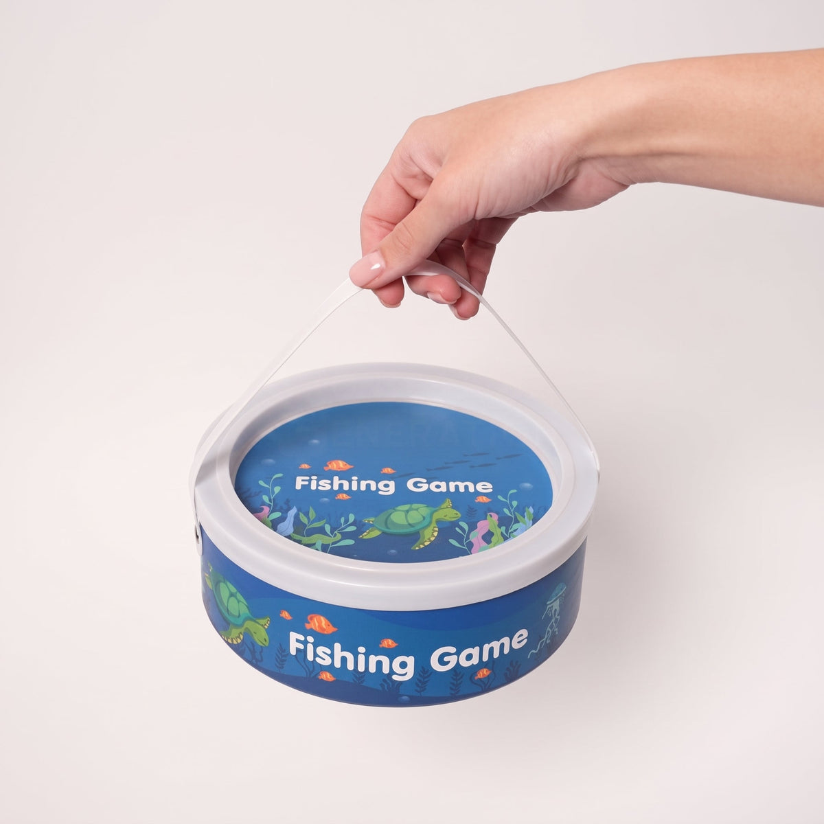 Magnetic Fishing Game with 51 Wooden Fish and 3 Rods