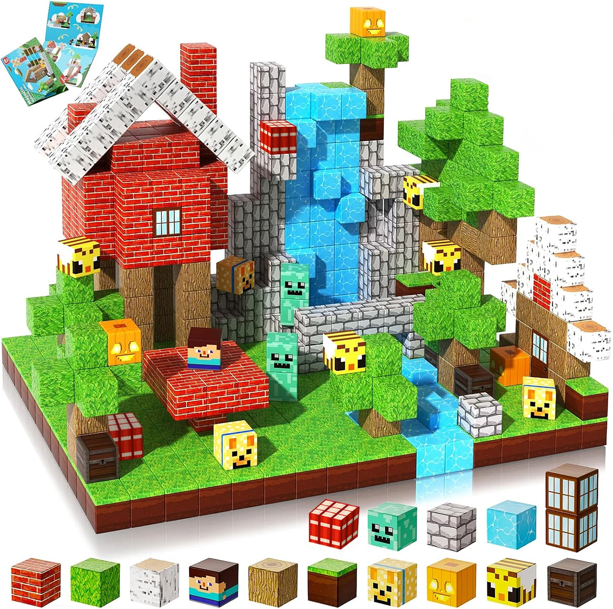 Magnetic Pixel Blocks, 100-Piece Set