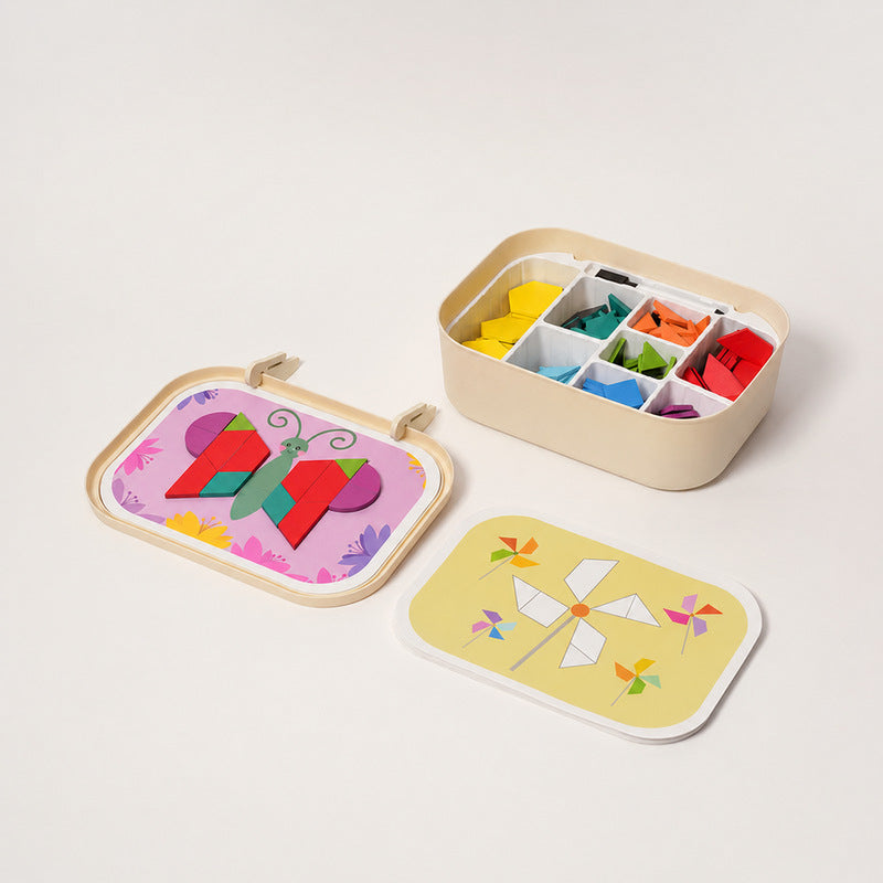 Magnetic Shape Puzzle with 250 Foam Pieces & Storage Box