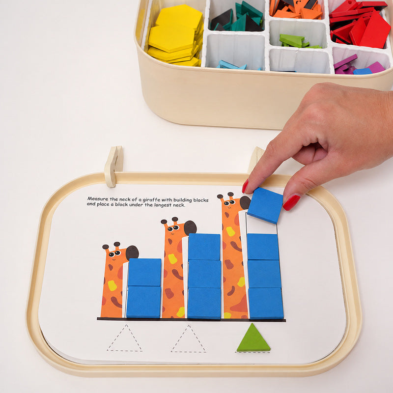 Magnetic Shape Puzzle with 250 Foam Pieces & Storage Box