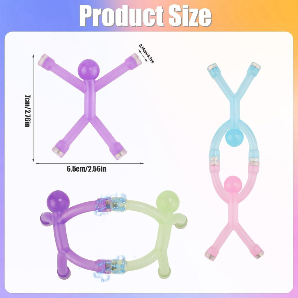 Magnetic Stick Figures, Bendy Fidget Toy For Kids