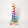Marble Run Toy, Rainbow Tree with 30 Colorful Leaves