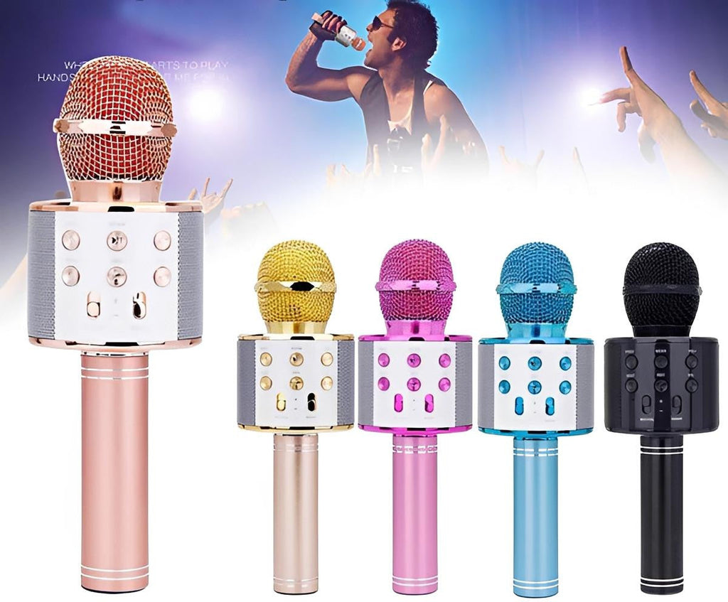 Wireless Karaoke Microphone with Bluetooth Speaker