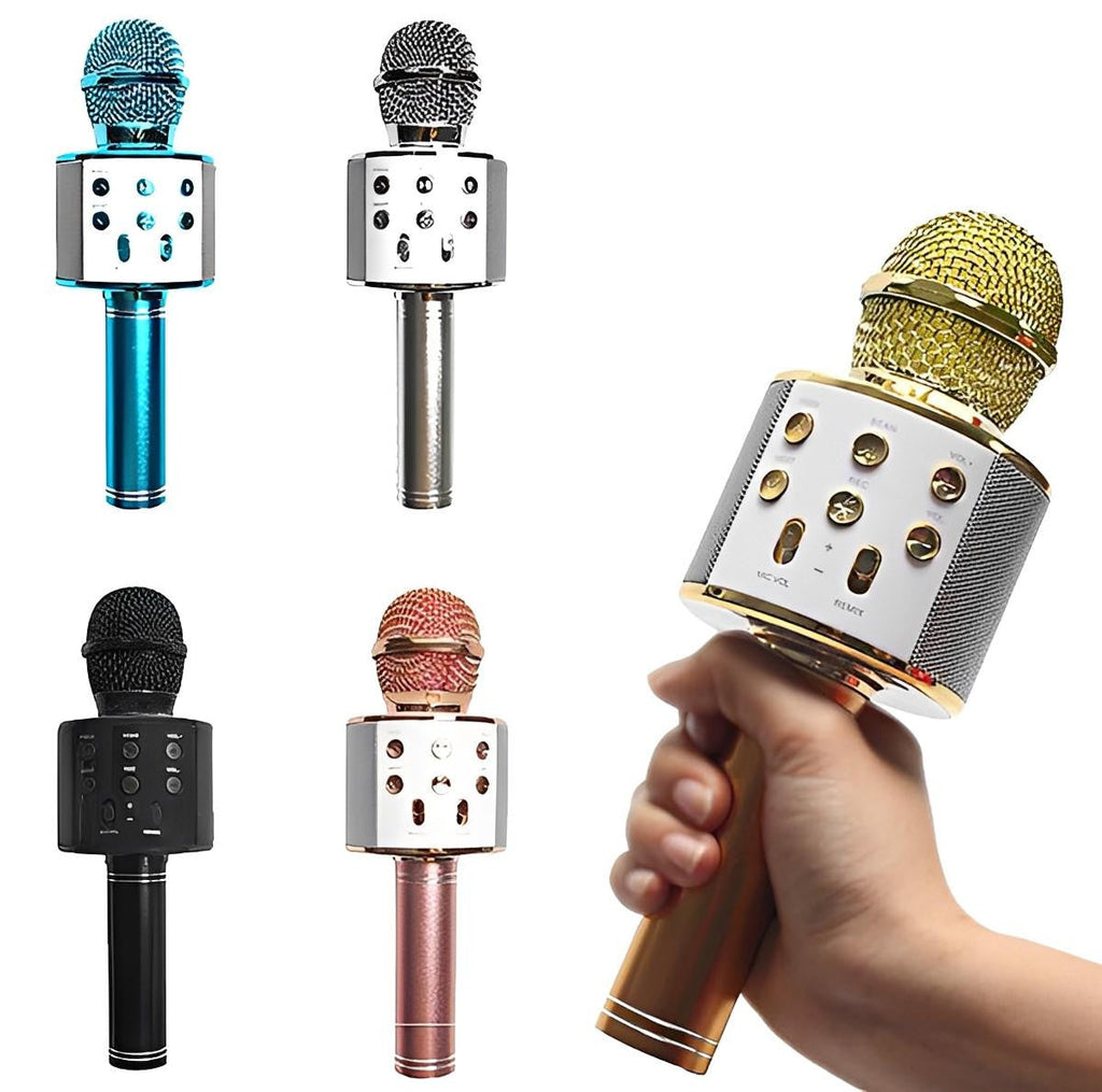 Wireless Karaoke Microphone with Bluetooth Speaker
