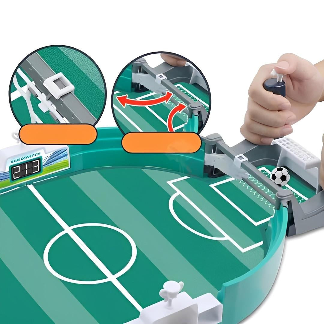 Tabletop Soccer Game, Compact Two-Player Football Arena