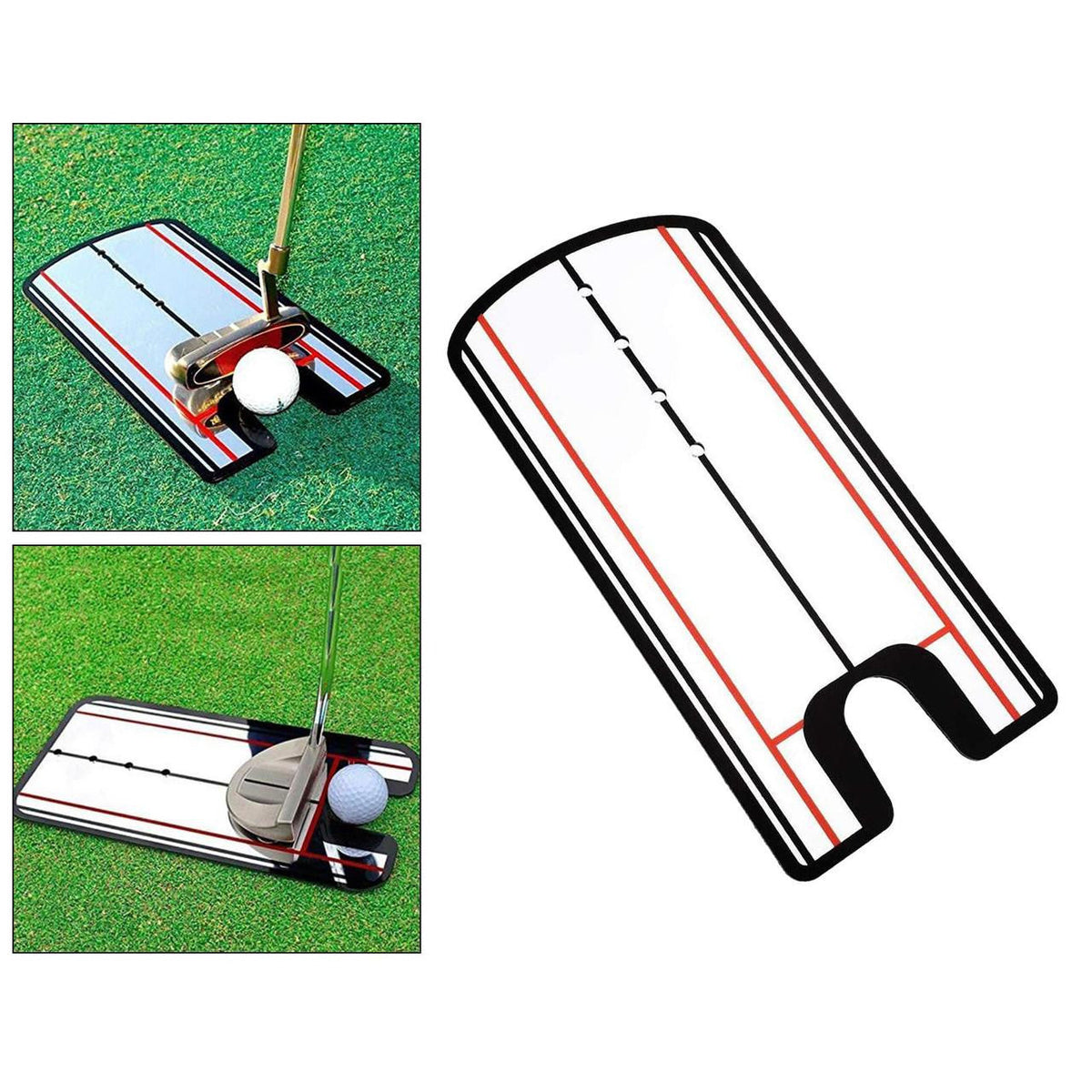 Golf Putting Mirror with Alignment Lines