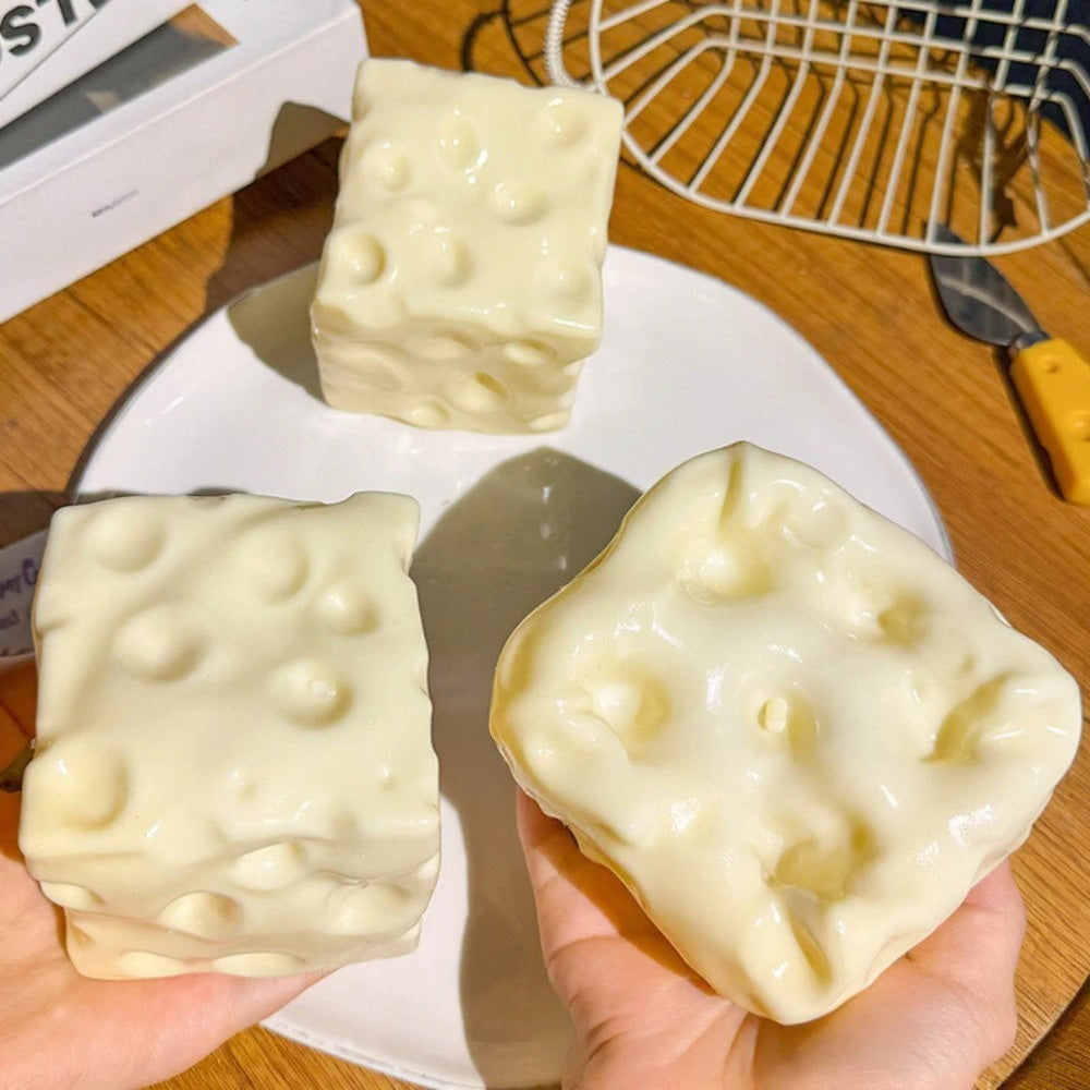 Moldable Cheese Squishy, Non-Rebound Sensory Fidget Toy