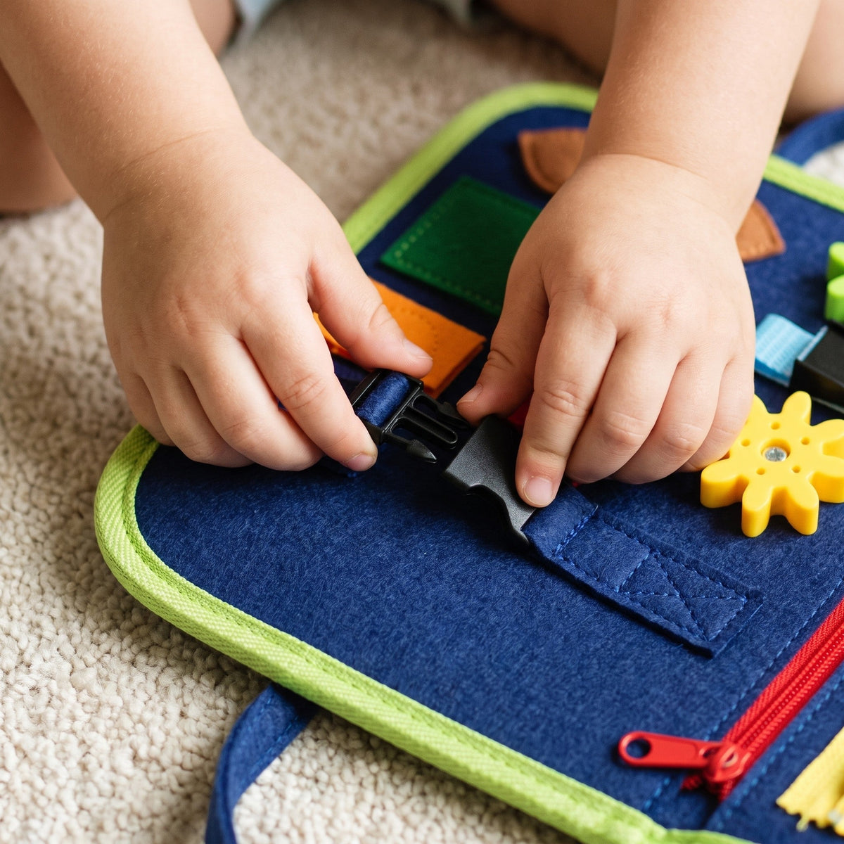 Montessori Busy Board, Felt Activity Book for Toddlers