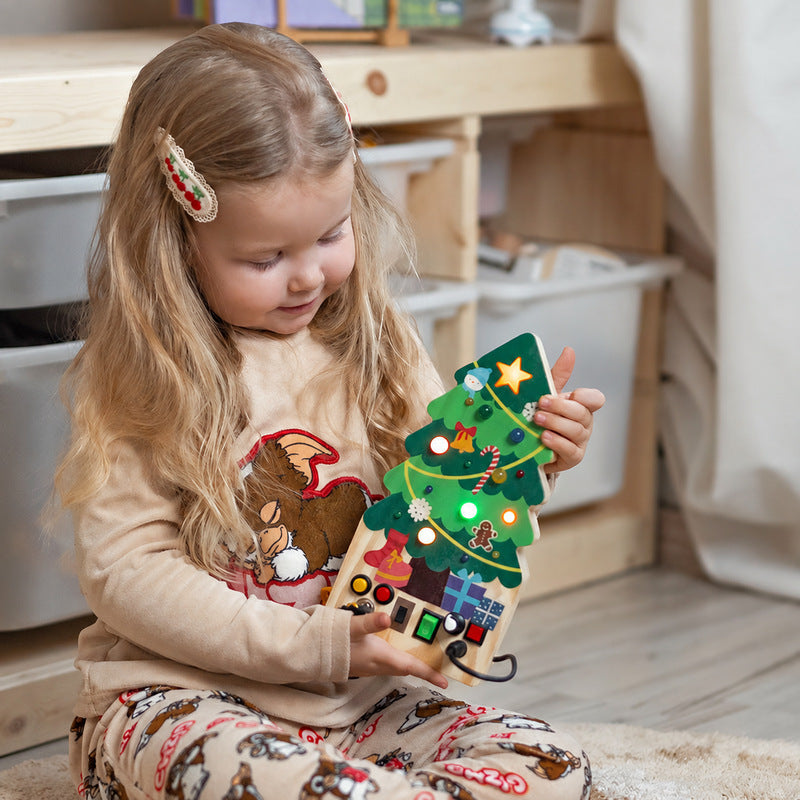 Montessori Christmas Toys Bundle with Books and Switchboard
