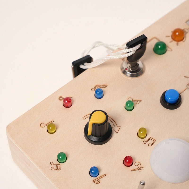 Montessori Puzzle Board with Colorful Tetris Blocks