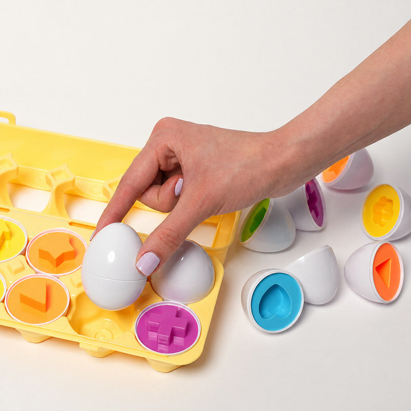 Montessori Toy Bundle with Fishing, Puzzles & Eggs