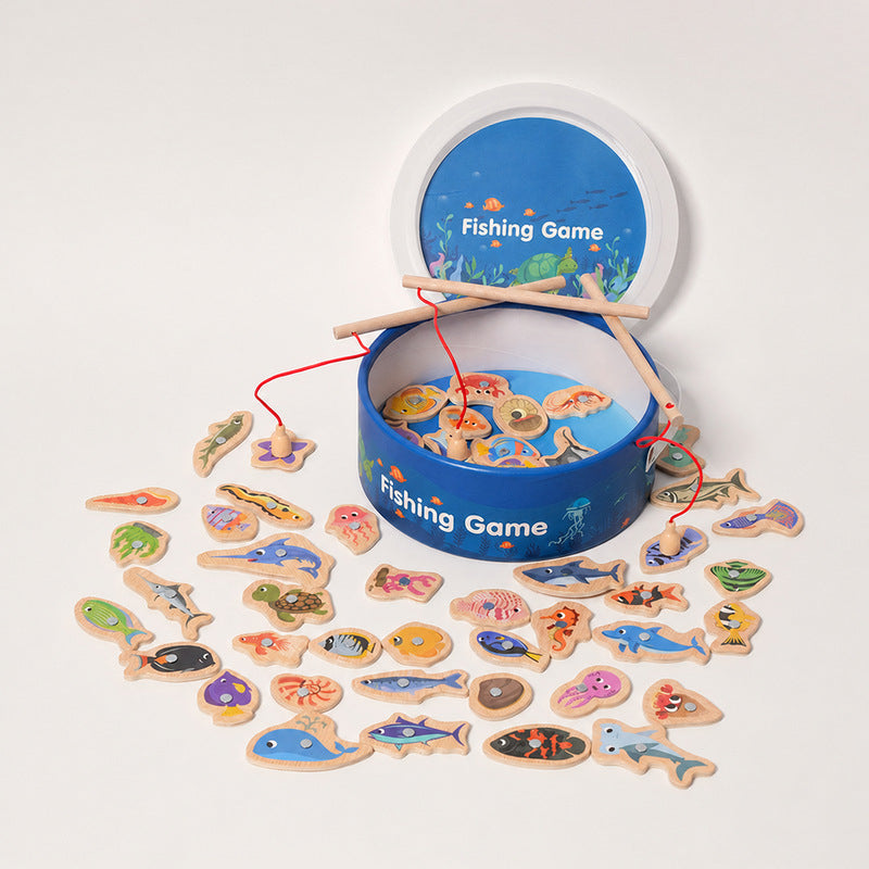 Montessori Toy Bundle with Fishing, Puzzles & Eggs