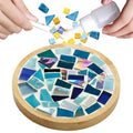 Mosaic Craft Kit for Coasters with Colorful Glass Tiles