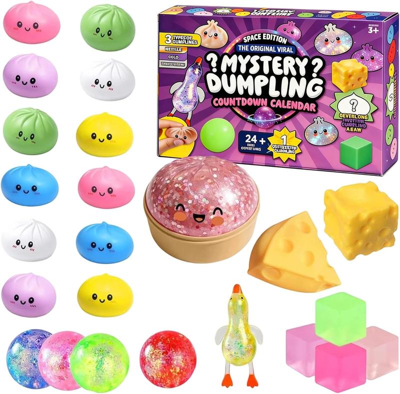 Mystery Dumpling Countdown Calendar, 24 Squishy Surprises