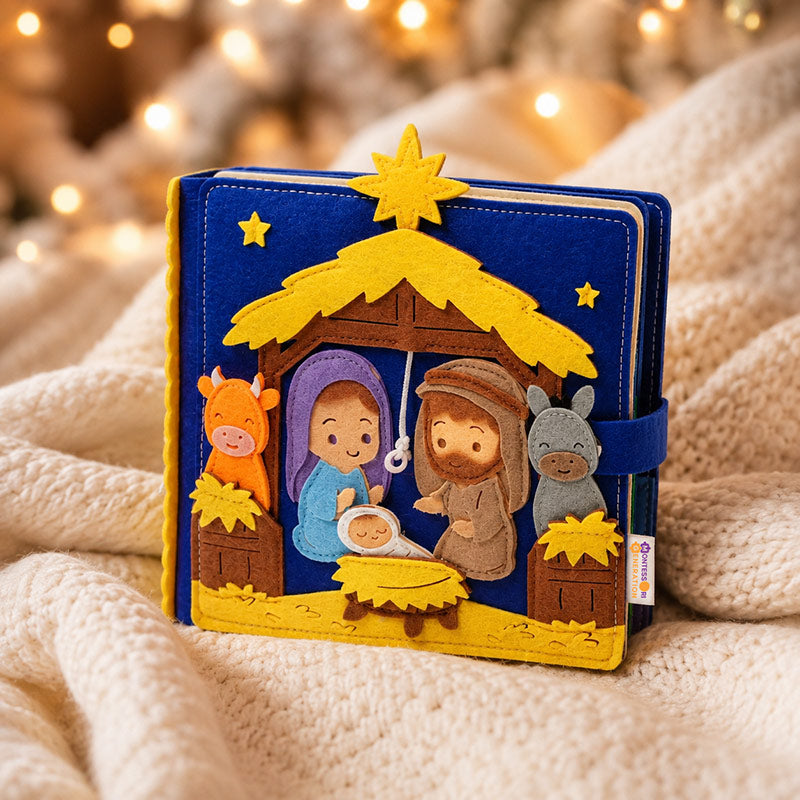 Nativity Quiet Book with Interactive Felt Pages