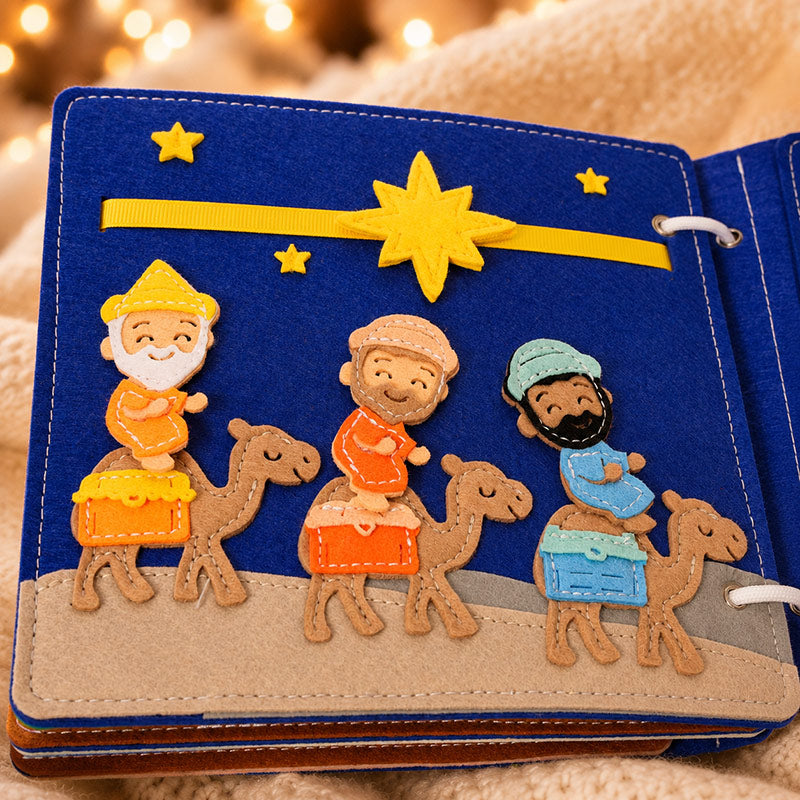 Nativity Quiet Book with Interactive Felt Pages