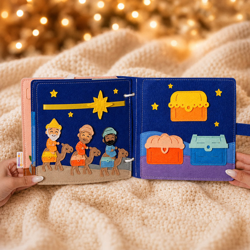 Nativity Quiet Book with Interactive Felt Pages