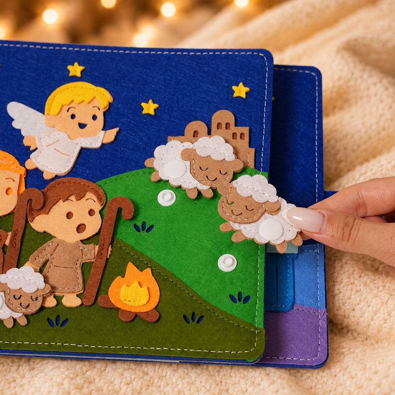 Nativity Quiet Book with Interactive Felt Pages
