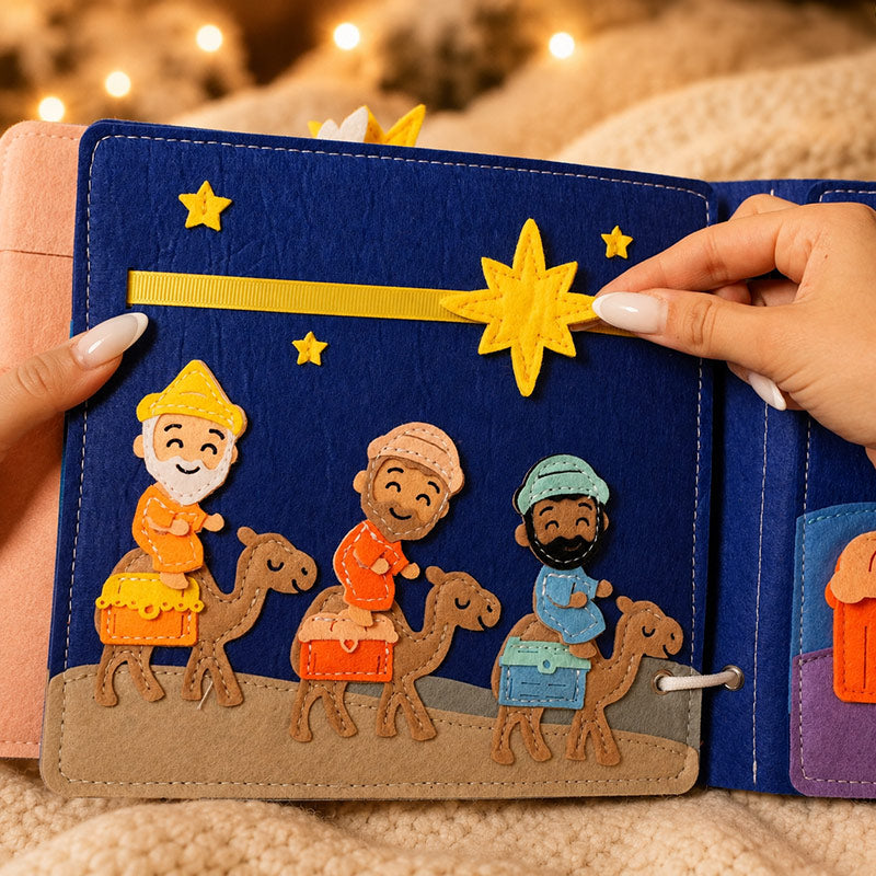 Nativity Quiet Book with Interactive Felt Pages