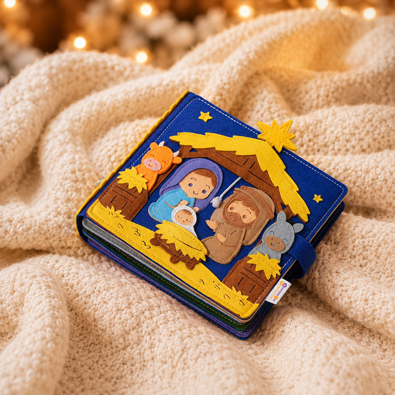 Nativity Quiet Book with Interactive Felt Pages
