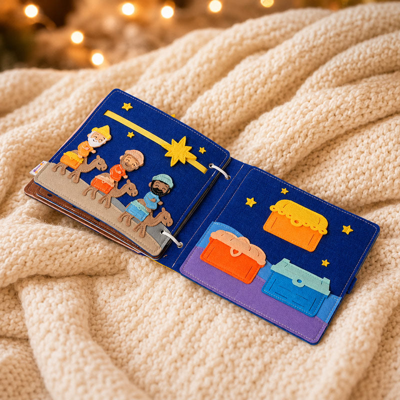 Nativity Quiet Book with Interactive Felt Pages