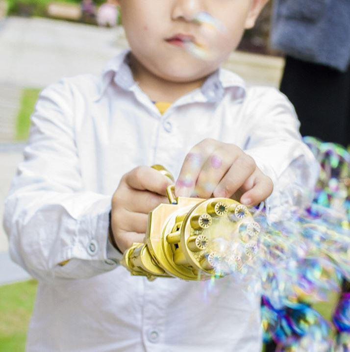 Bubble Gun Machine with 8 Multi-Barrel System