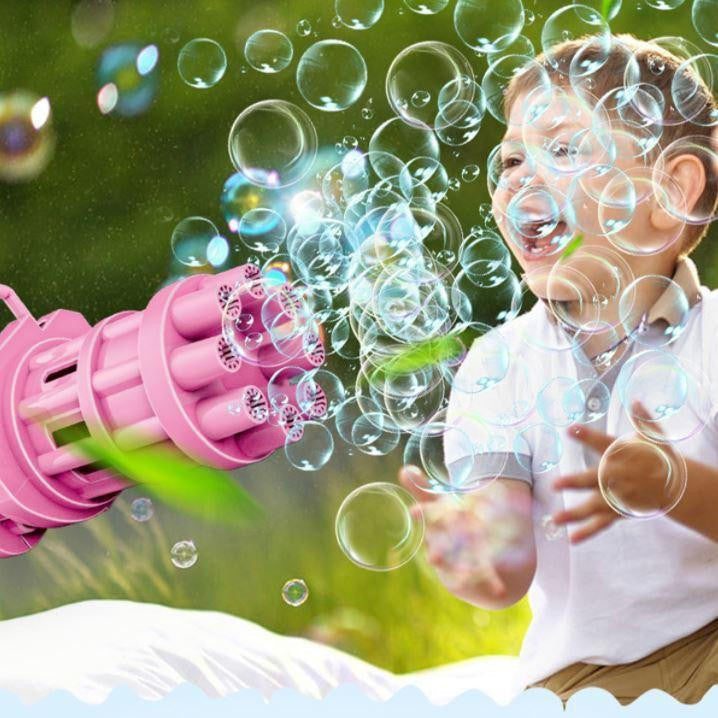 Bubble Gun Machine with 8 Multi-Barrel System