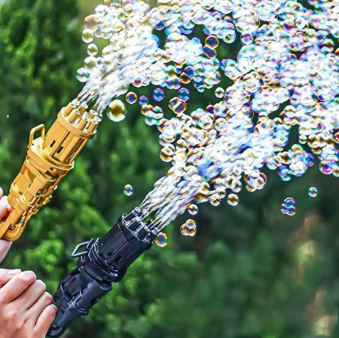 Bubble Gun Machine with 8 Multi-Barrel System