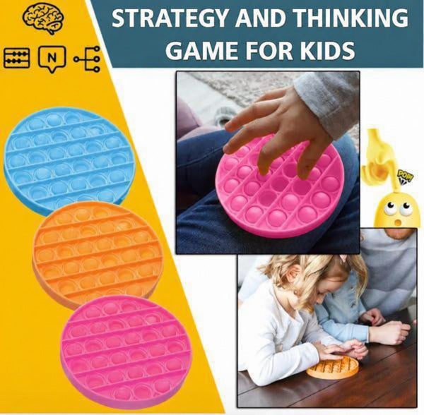 Pop It Strategy Game with Sensory Bubble Popping