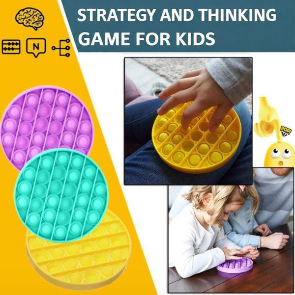 Pop It Strategy Game with Sensory Bubble Popping