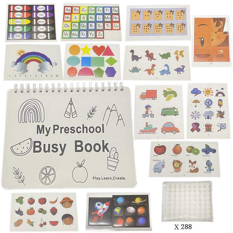 Preschool Busy Book, 30 Montessori Activities With Markers