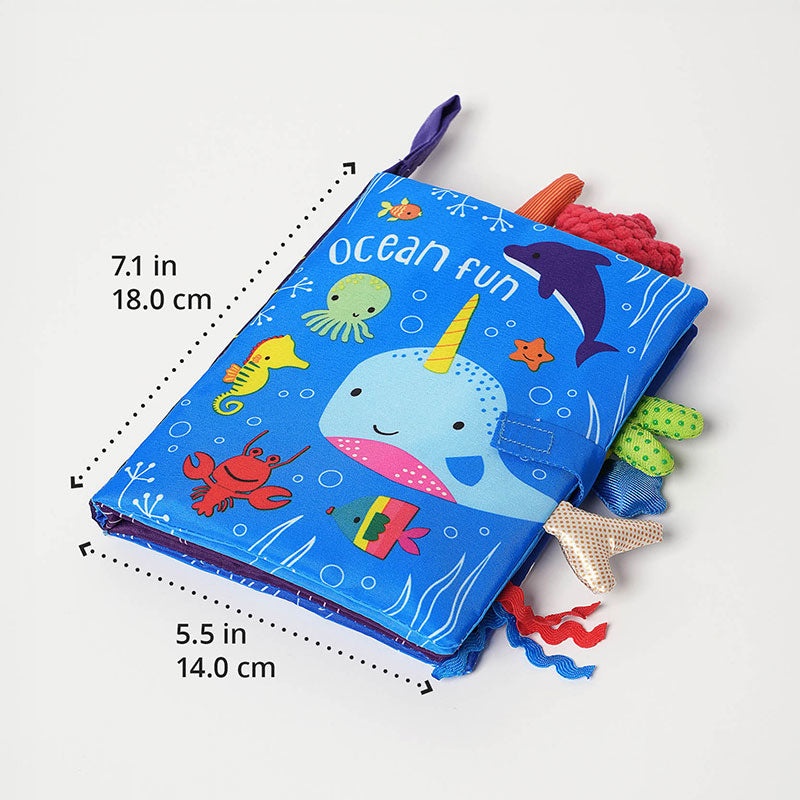 Soft Sensory Book with Textures and Colors for Babies