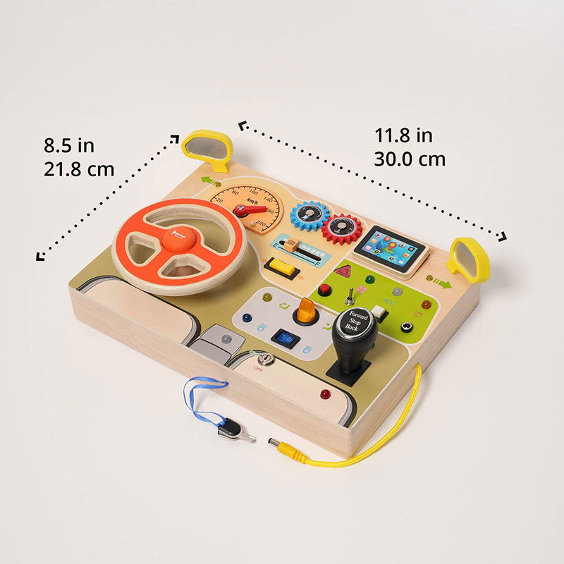 Interactive Dashboard Toy with Lights and Sounds