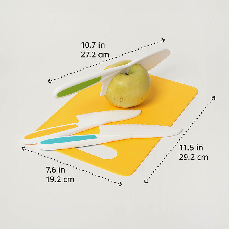 Kids Cooking Tools Set with Cutting Boards and Knives