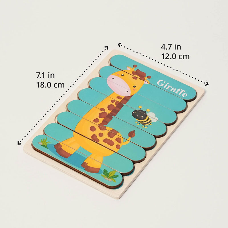 Wooden Puzzles Toddlers, Double-Sided 5-Pack Set