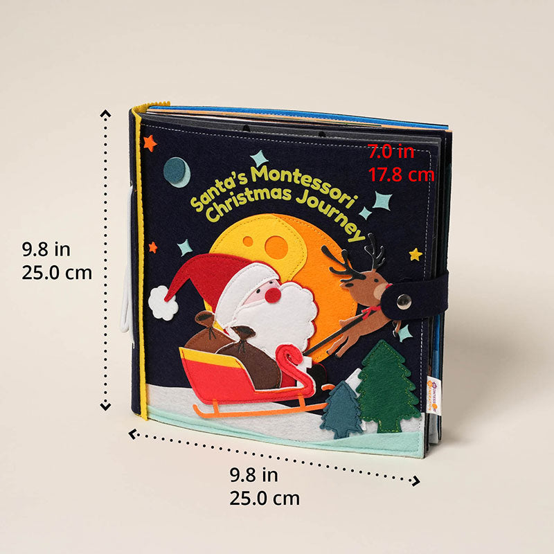 Christmas Quiet Book with Interactive Felt Pages
