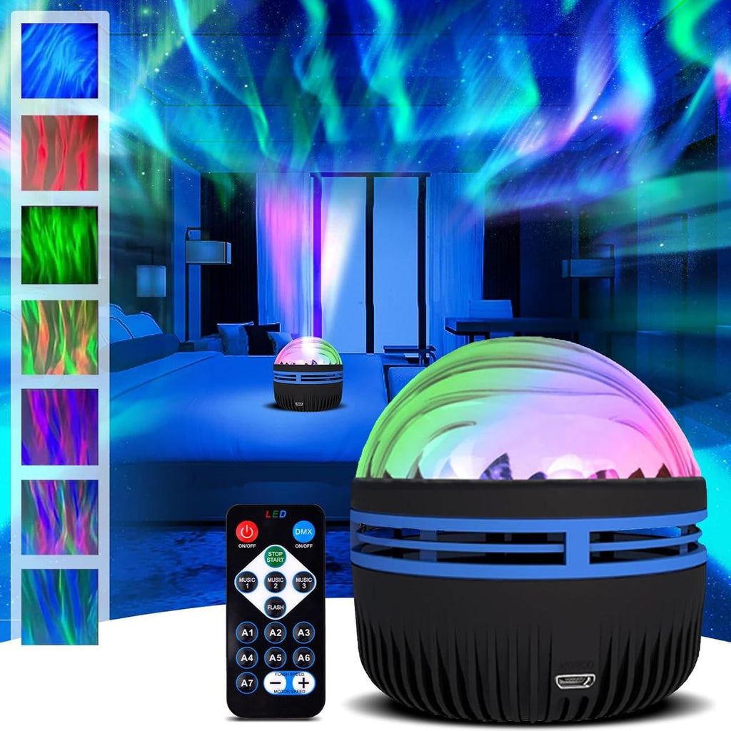 Aurora Projector Light with Ocean Wave Effects and Remote
