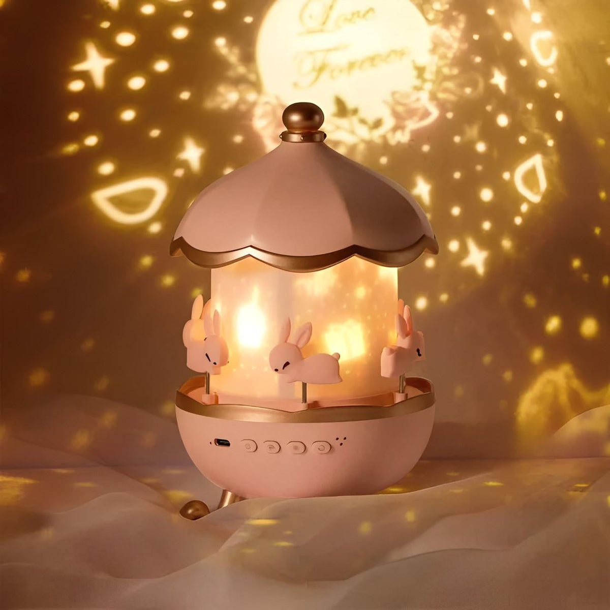 Carousel Night Light Projector with 12 Rotating Scenes