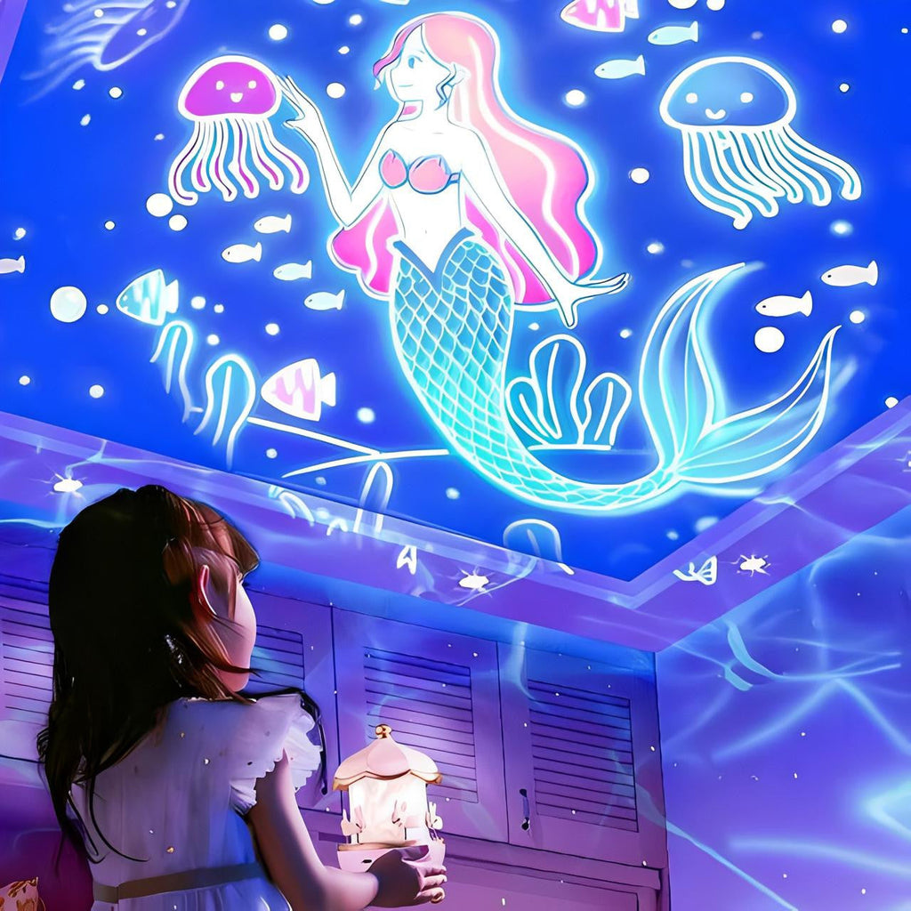Carousel Night Light Projector with 12 Rotating Scenes