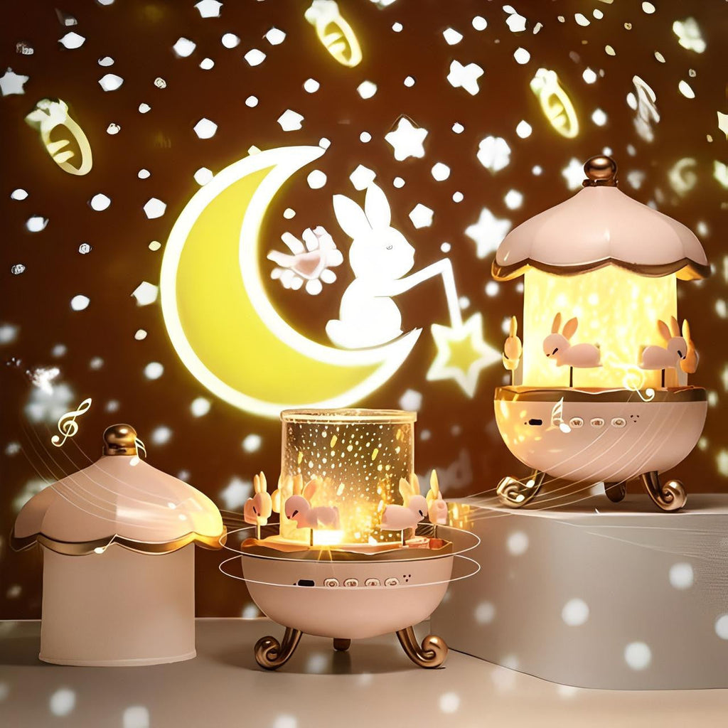 Carousel Night Light Projector with 12 Rotating Scenes