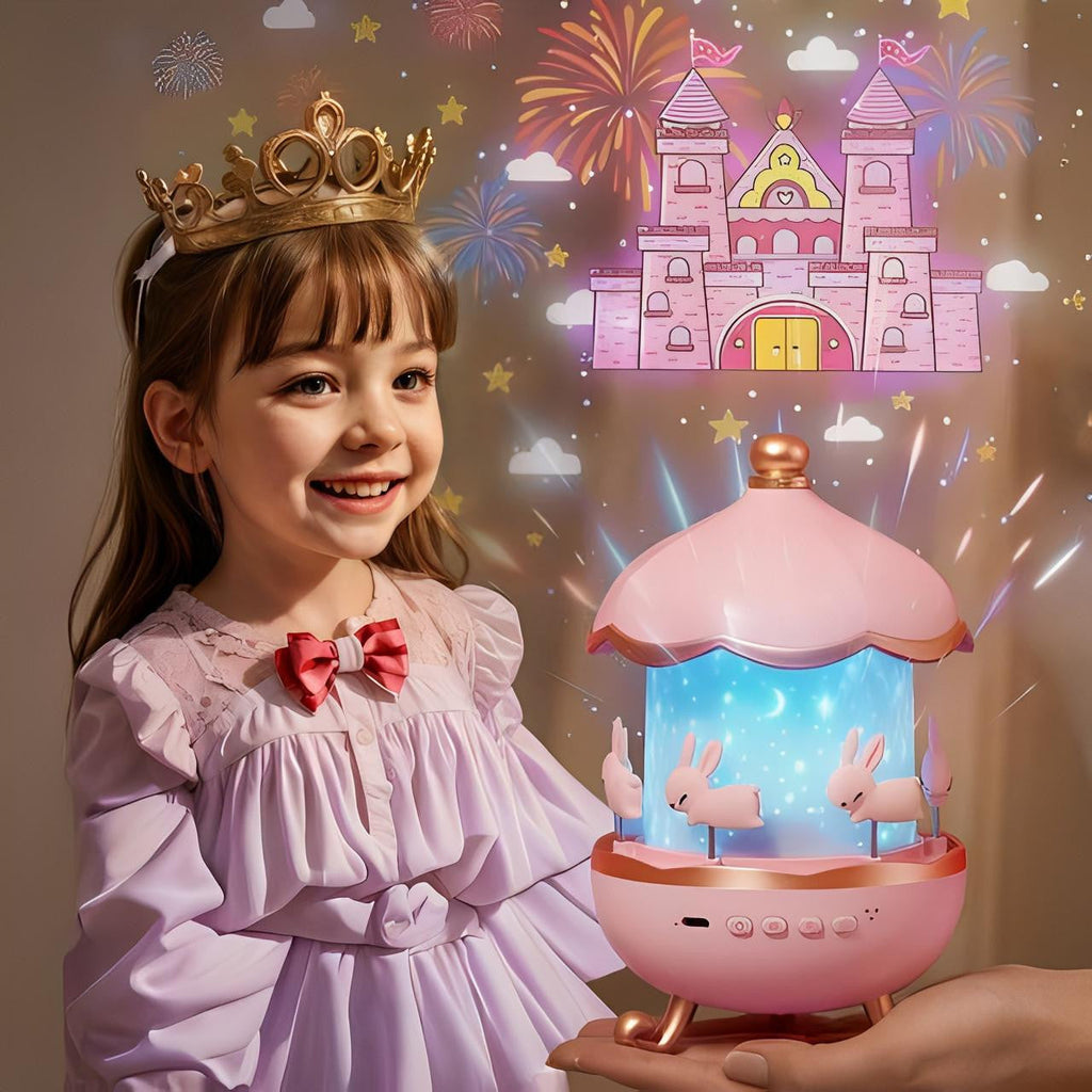 Carousel Night Light Projector with 12 Rotating Scenes