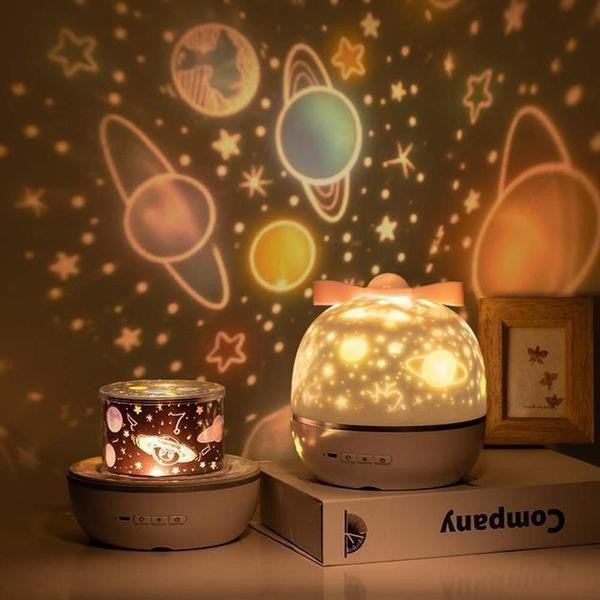 Star Projector Night Light with 6 Film Themes and Rotation