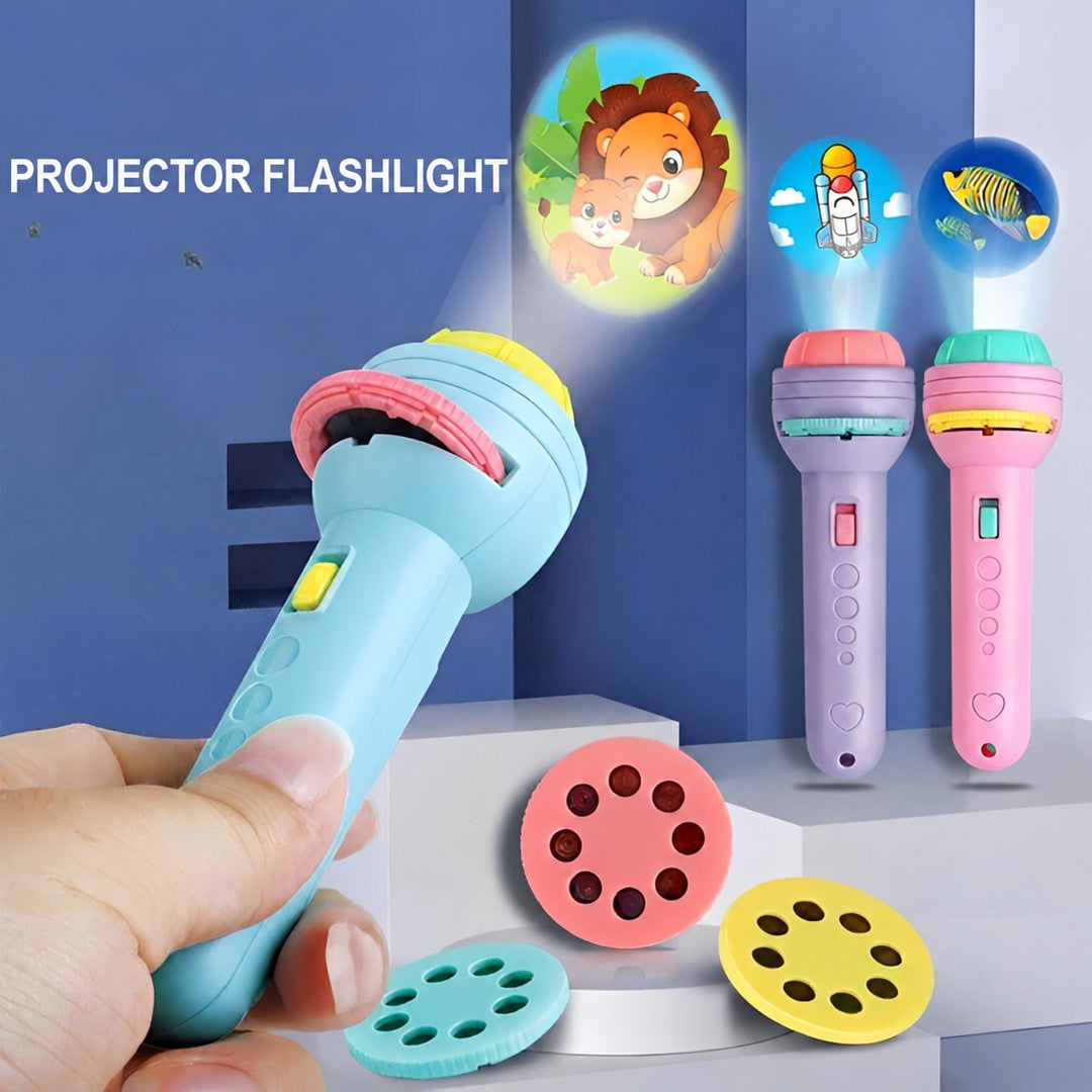 Projector Flashlight for Kids with Animal Slides